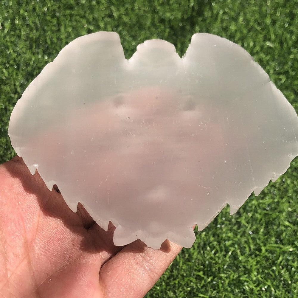 4" Natural Selenite Eagle Animal Carving Quartz Reiki Crystal Healing 1pc