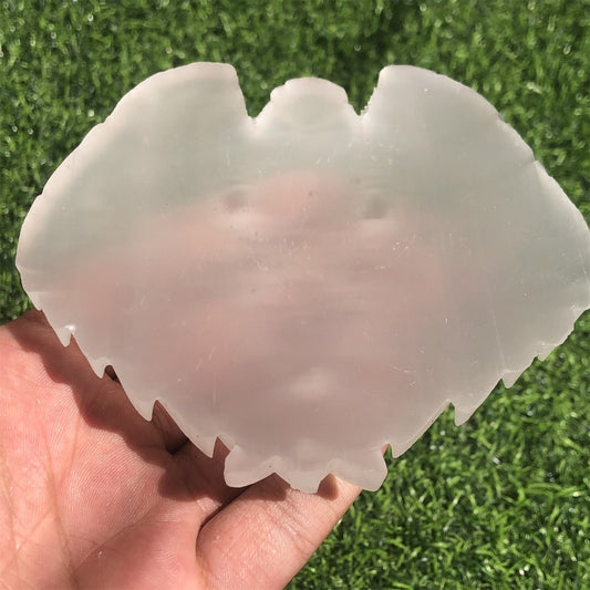 4" Natural Selenite Eagle Animal Carving Quartz Reiki Crystal Healing 1pc