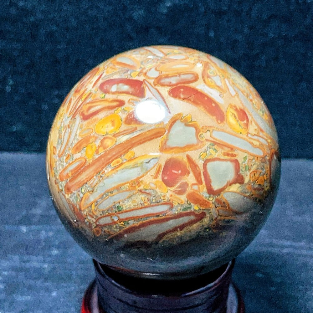 468G Natural Polished Agate Sphere Agate Crystal Ball Healing