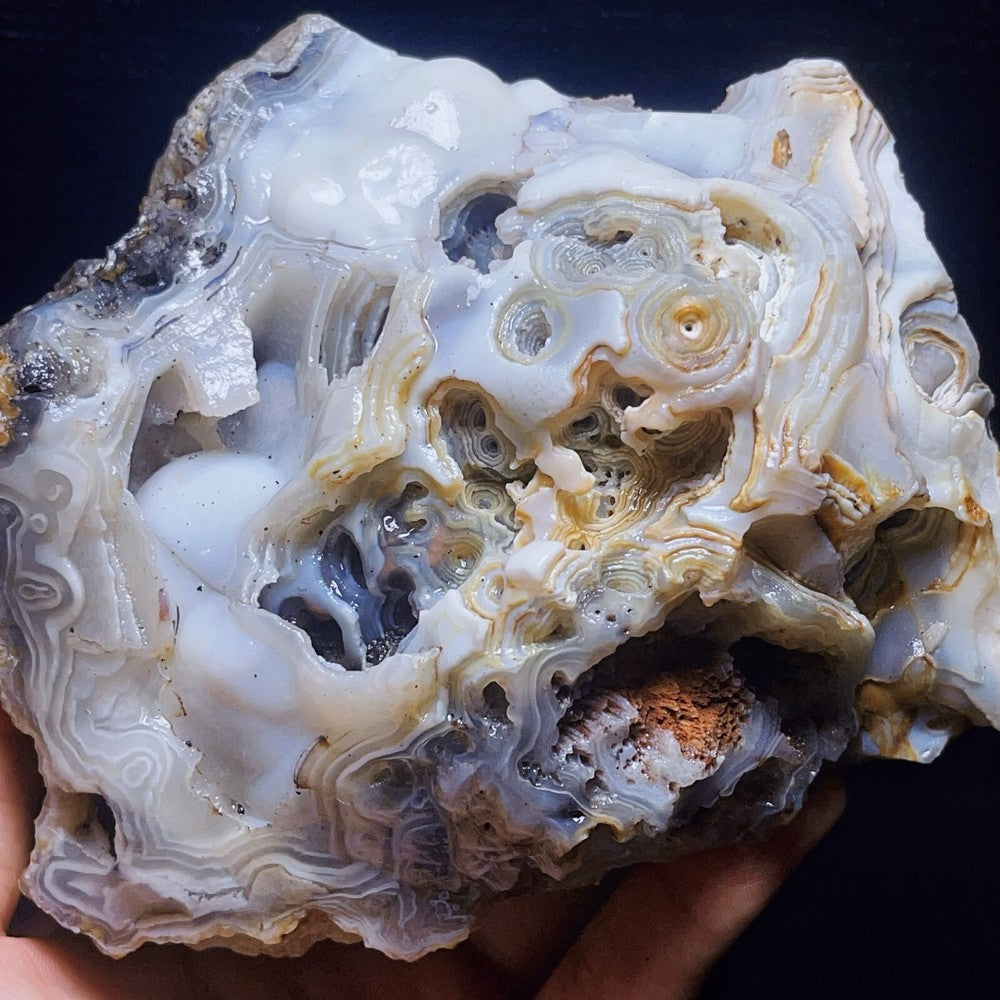 1483G Natural Gobi Agate Eyes Agate Crystal Stone Healing