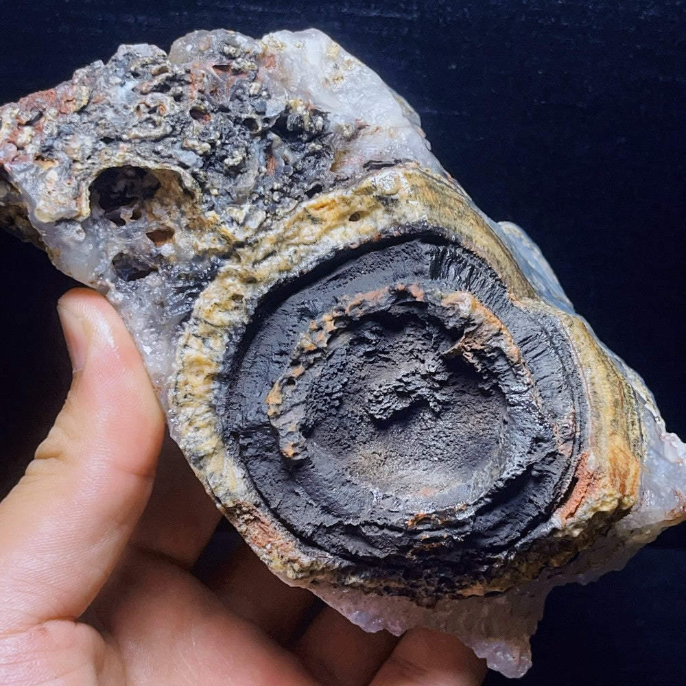 845G Natural Gobi Agate Eyes Agate Crystal Stone Healing