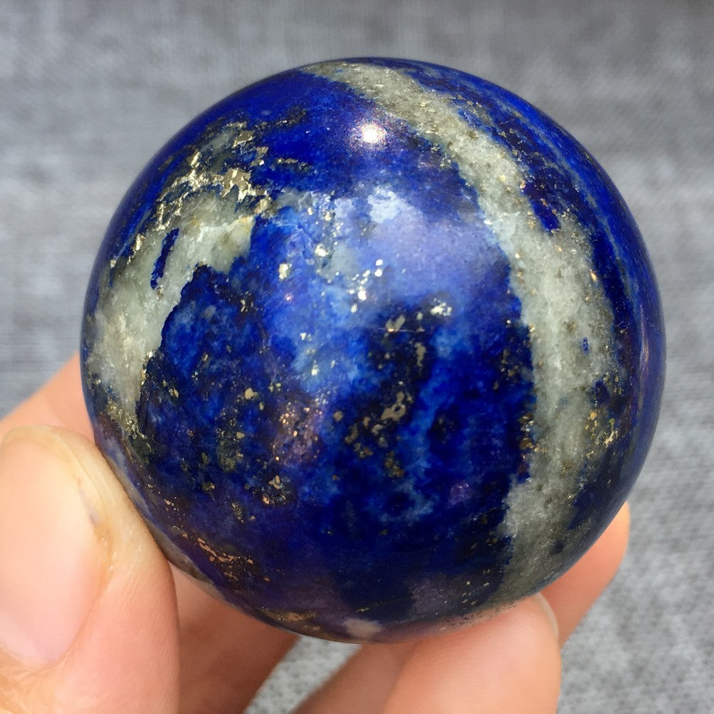 Natural Lapis lazuli Sphere quartz crystal ball rock Healing 45mm+ 1pc