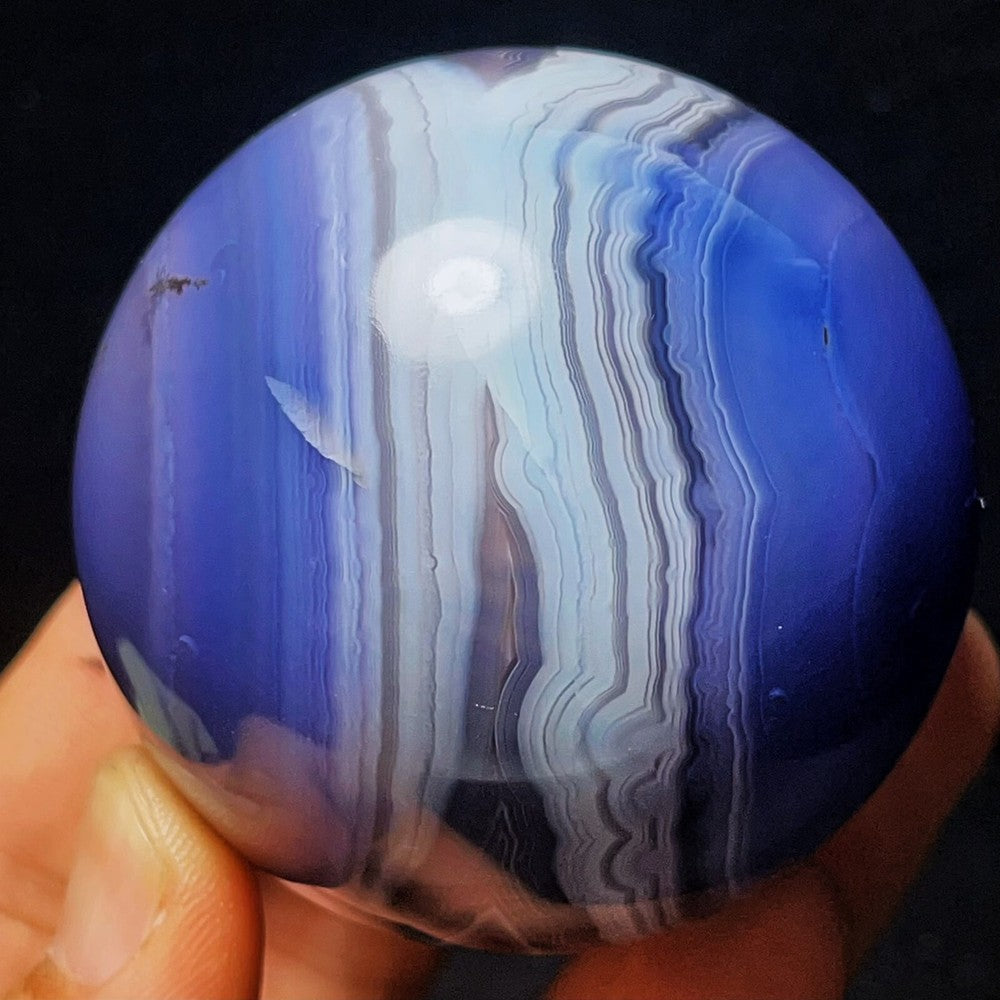 299G Natural Gobi Agate Eyes Agate Sphere Crystal Stone Madagascar