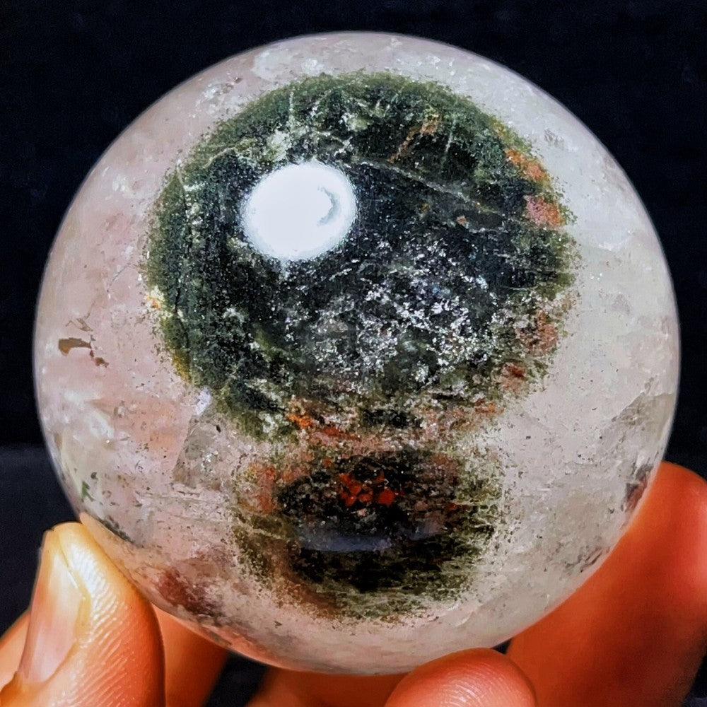 323G Natural Phantom/Garden Quartz Eyes Crystal Stone Healing