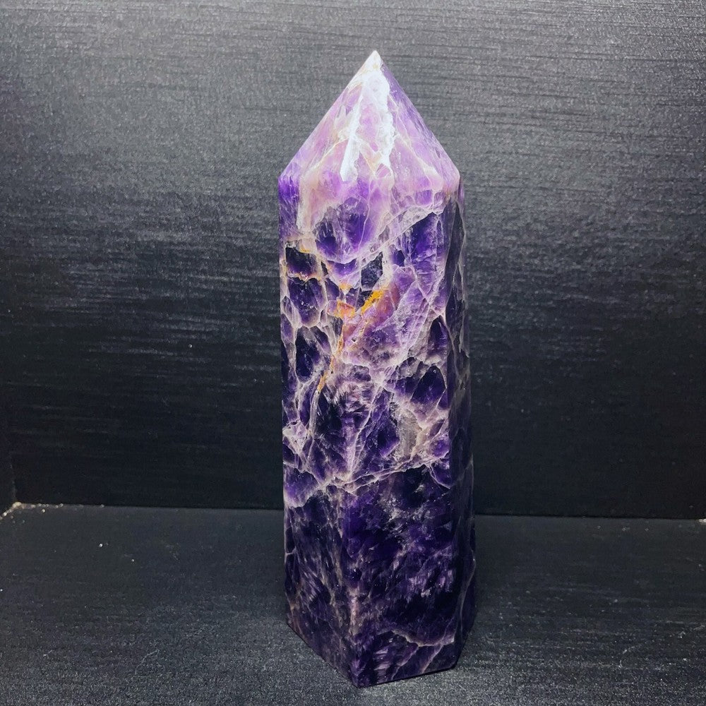 1757G Natural Polished Dream Amethyst Tower Crystal Tower Healing