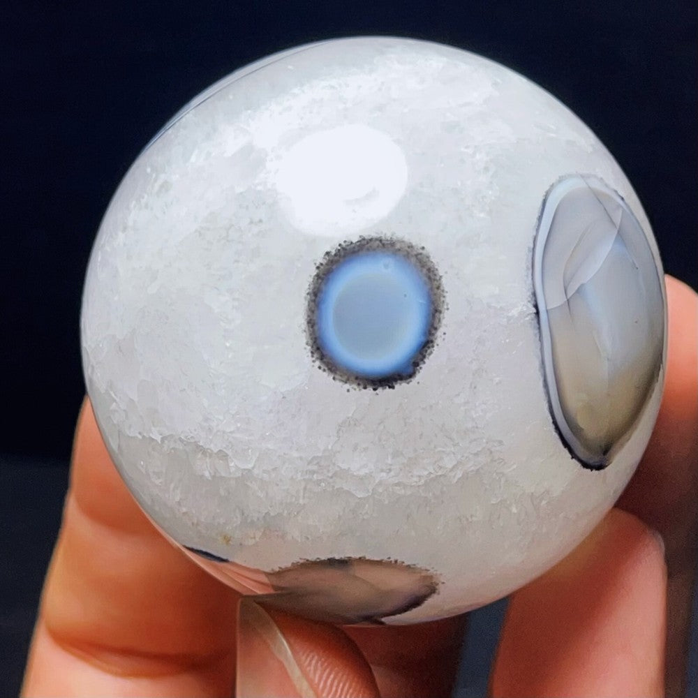 Gobi Agate Eyes Agate Sphere Ball Crystal Stone Madagascar