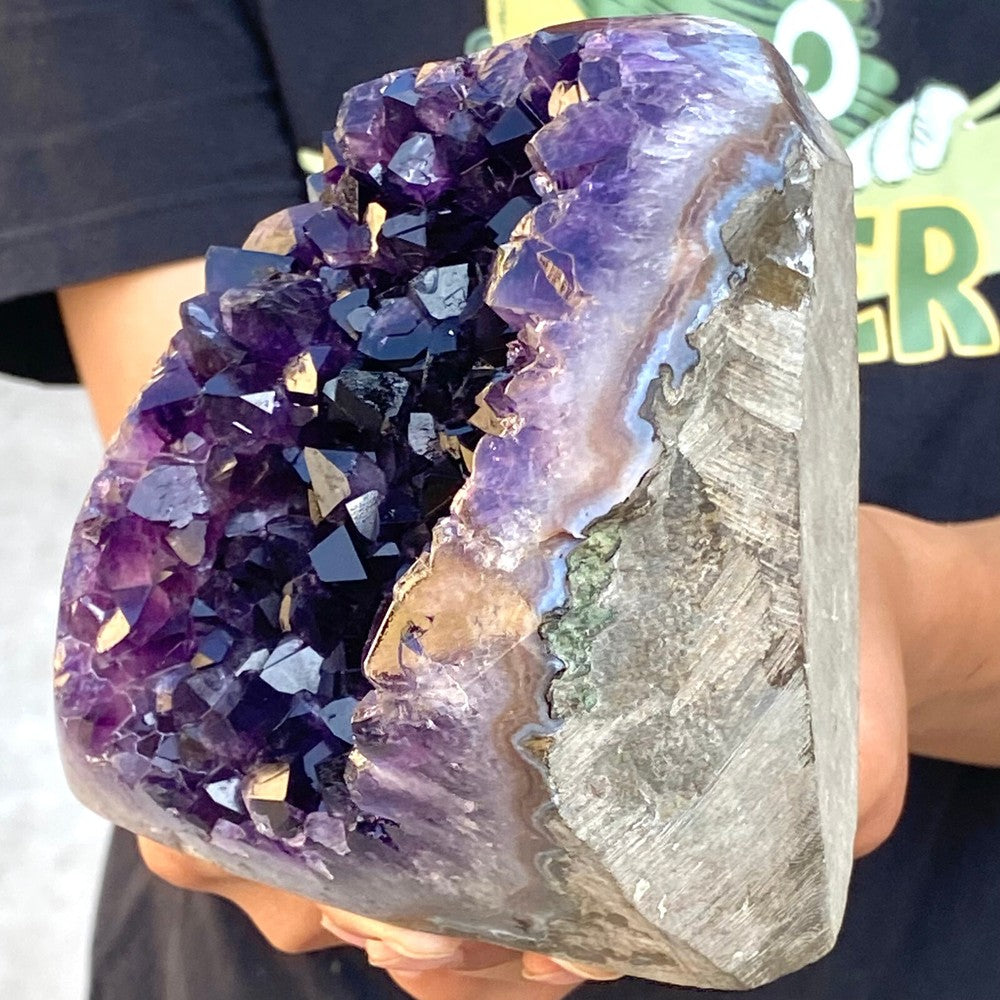 4.29LB Natural amethyst cave quartz crystal cluster mineral specimen healing