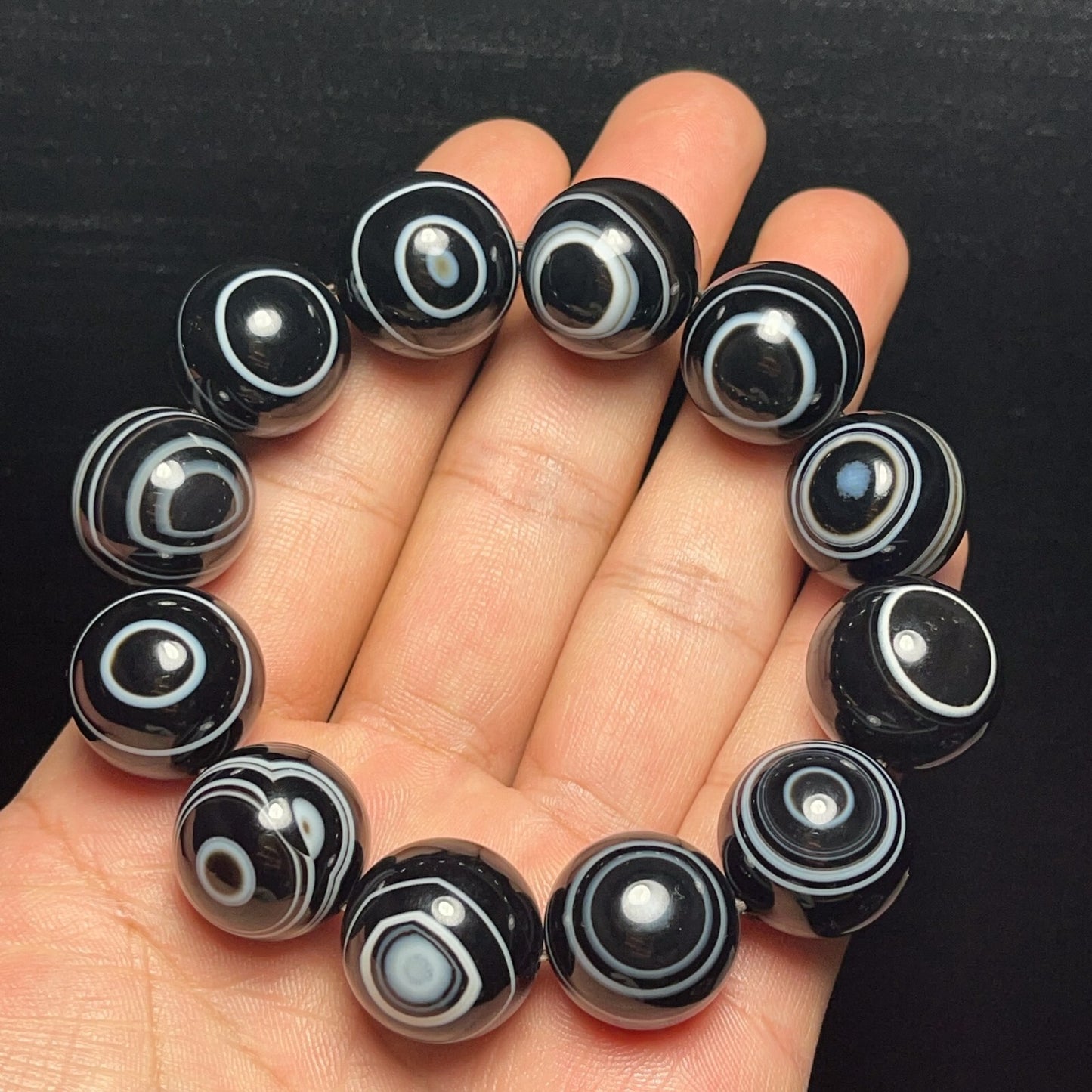Natural Gobi Agate Eyes Agate Bracelet Crystal Stone Healing