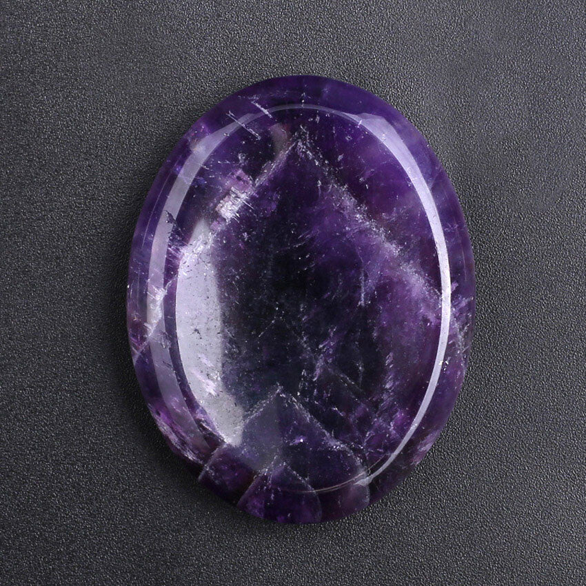 Crystals Worry Stones Flake Energy Thumb Massage Stone Energy Gemstone 35x45mm