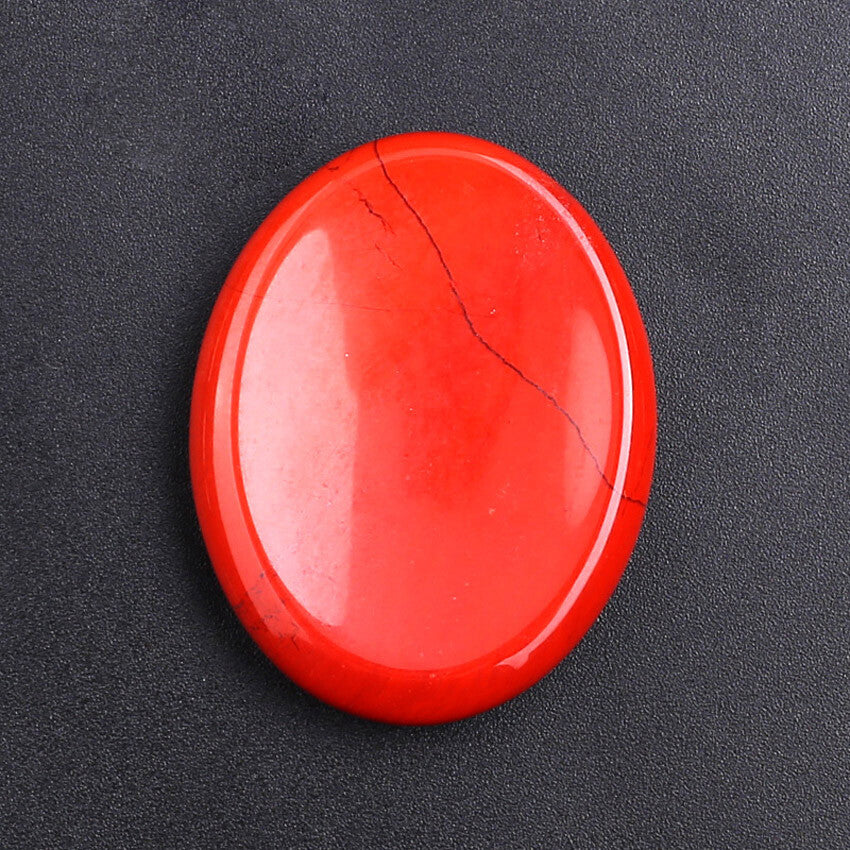 Crystals Worry Stones Flake Energy Thumb Massage Stone Energy Gemstone 35x45mm