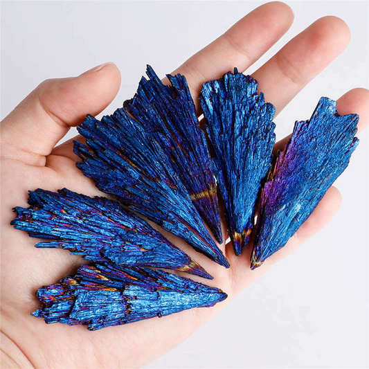 Kyanite VUG Titanium Quartz Mineral Crystal Cluster Gemstones Reiki