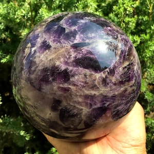 NaturalClear Amethyst Ball/Crystal sphere/Amethyst Sphere Feng Shui/Healing crystal