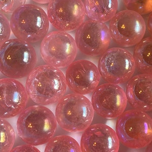 Pink Rainbow Aura Quartz Mini Sphere Reiki - Aura QuartzCrystal Healing Meditation