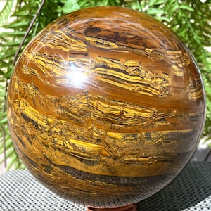 Natural large Tiger's Eye Sphere /Natural Tiger's Eye Ball/Energy stone /Decoration/Meditation