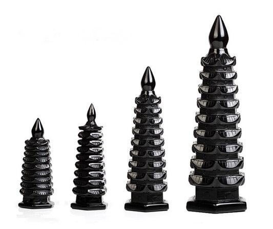 Hand Carved obsidian Polished Tower Shaped/obsidian Tower Stone/white Tower/obsidian Quartz Tower