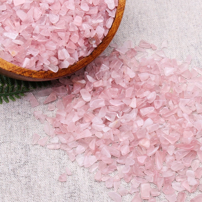 Natural Rose Quartz Stone Crystal Quartz Chunks/Chip Stone/Tiny Clear Quartz Stones