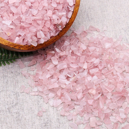 Natural Rose Quartz Stone Crystal Quartz Chunks/Chip Stone/Tiny Clear Quartz Stones