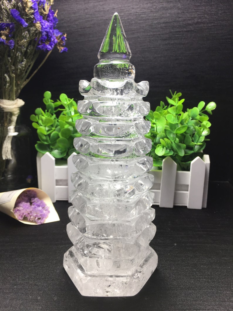 White Quartz Polished Tower Shaped/white Quartz Tower Stone/white Tower/Rose Quartz Tower/Special gift