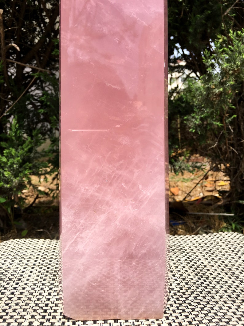 Rose Quartz Crystal Tower/Pink Quartz Crystal Point/love stone/Healing Crystal