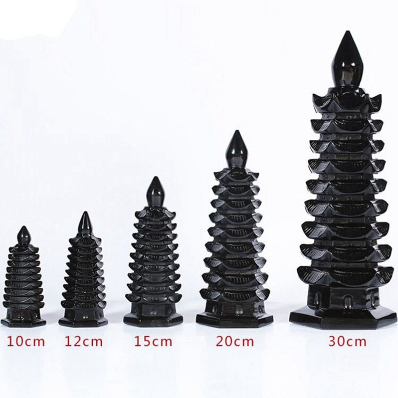 Hand Carved obsidian Polished Tower Shaped/obsidian Tower Stone/white Tower/obsidian Quartz Tower