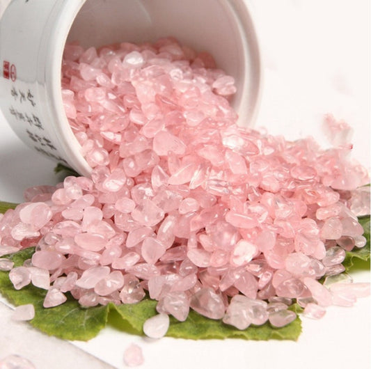 Natural Rose Quartz Stone Crystal Quartz Chunks/Chip Stone/Tiny Clear Quartz Stones