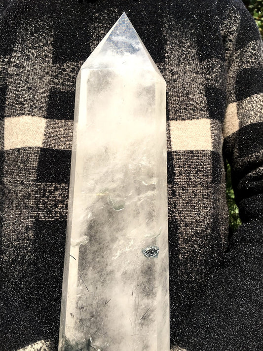 Natural Rainbow Clear Crystal Quartz Point/White Crystal Tower,Crystal Tower,Meditation Stone