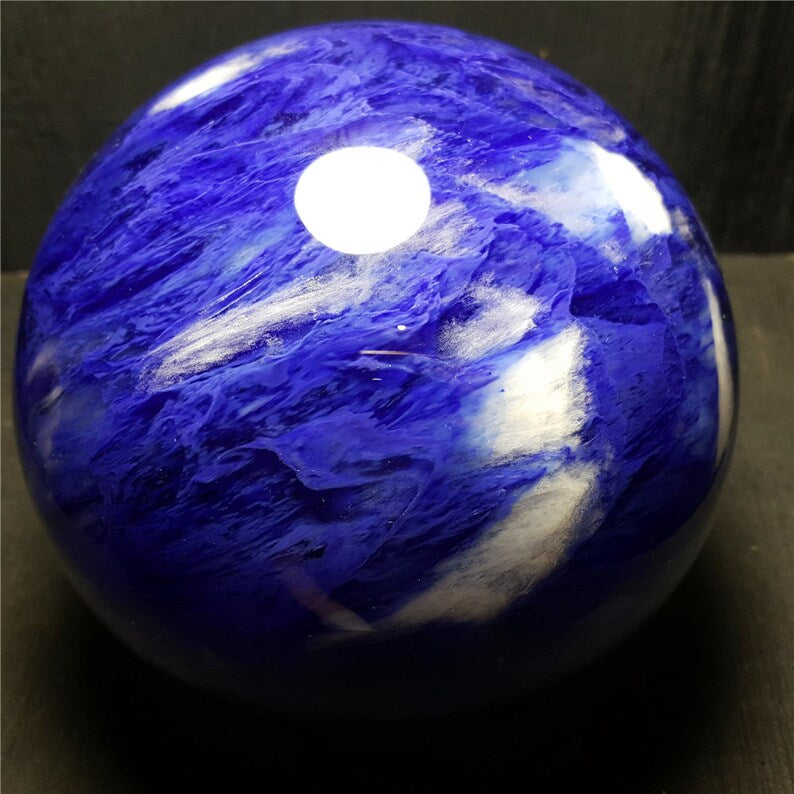 5160G Large Smelt Blue Crystal Quartz Sphere/Clear Smelt Quartz Healing Stone/Reiki/Chakra