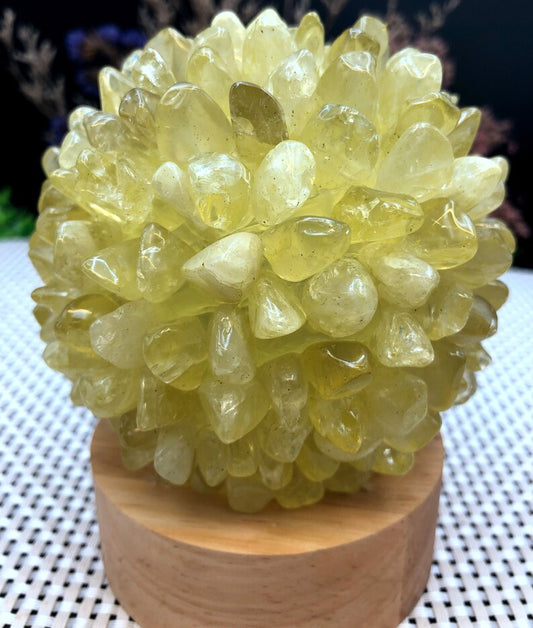 Natural Citrine crystal night light/illumination light,Healing stone/meditation/gift/Christmas Eve Gift/Energy Stone/decoration
