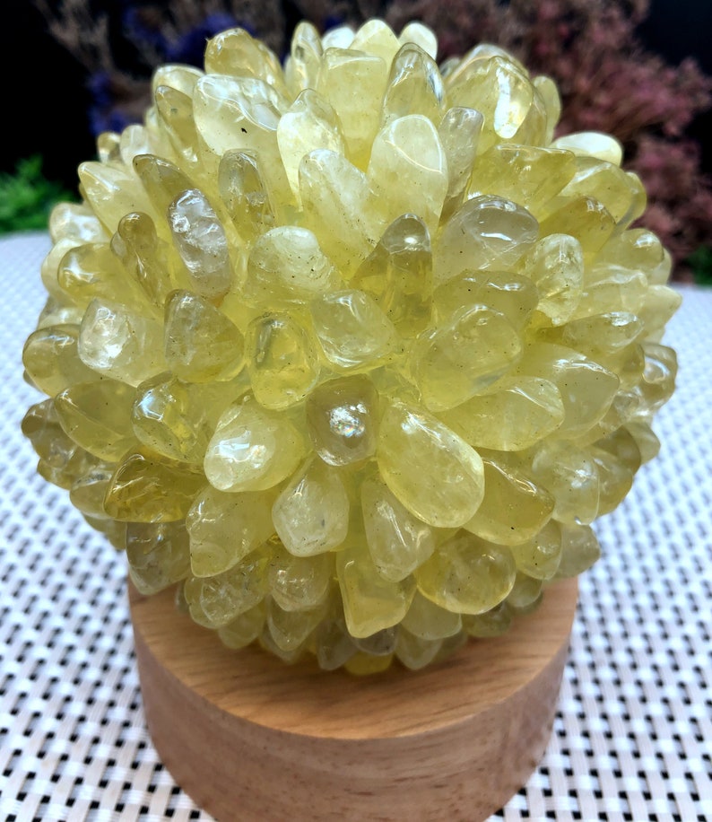Natural Citrine crystal night light/illumination light,Healing stone/meditation/gift/Christmas Eve Gift/Energy Stone/decoration