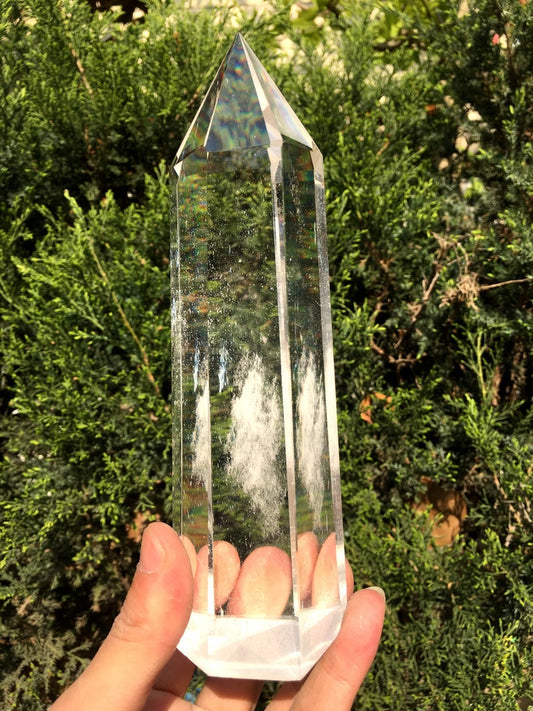 Clear Smelt white quartz point/Clear Smelt quartz Healing Stone/Reiki/Chakra