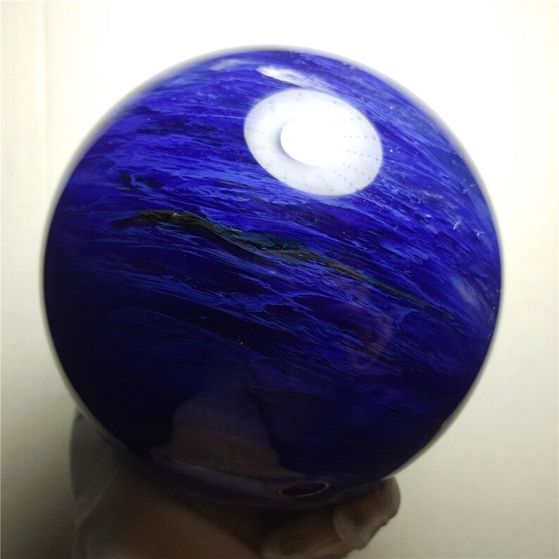 Smelt Blue Crystal Quartz Sphere/Smelt Quartz Ball/Special gift/Meditation Stone/Healing Stone