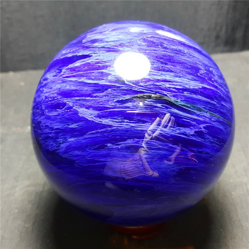 Smelt Blue SKY Crystal Quartz Sphere/Clear Smelt Quartz Polished Chunks/Special gift