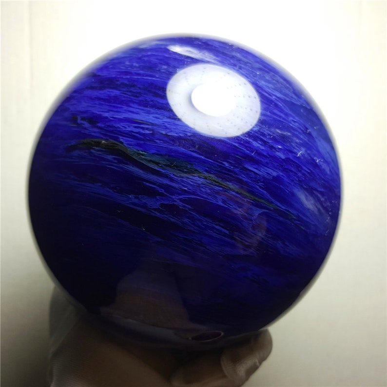 Smelt Blue Crystal Quartz Sphere/Smelt Quartz Ball/Special gift/Meditation Stone/Healing Stone