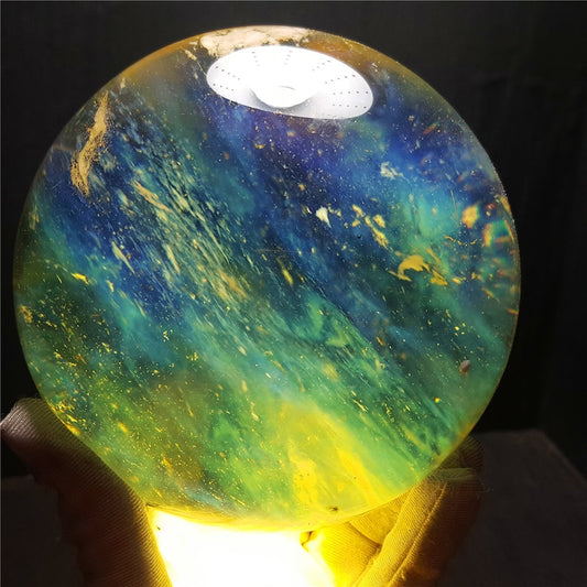Random Selection/Lemon Smelt Yellow Crystal Quartz Sphere/Smelt Quartz/Special gift