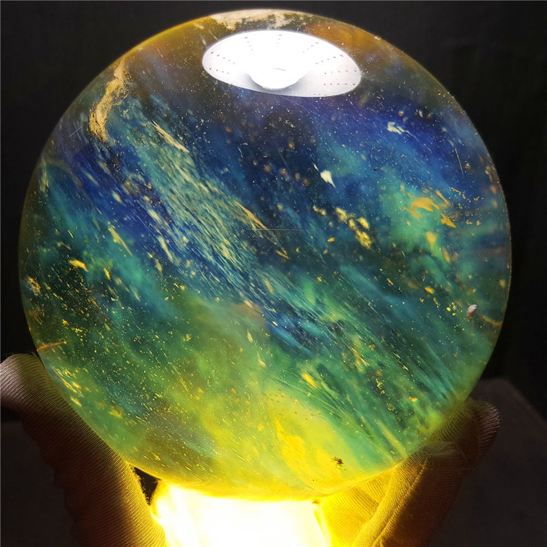 Random Selection/Lemon Smelt Yellow Crystal Quartz Sphere/Smelt Quartz/Special gift