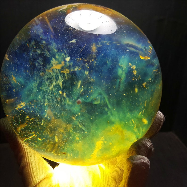 Random Selection/Lemon Smelt Yellow Crystal Quartz Sphere/Smelt Quartz/Special gift