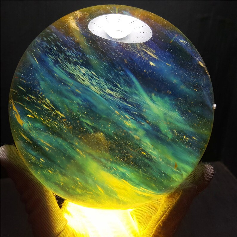 Random Selection/Lemon Smelt Yellow Crystal Quartz Sphere/Smelt Quartz/Special gift