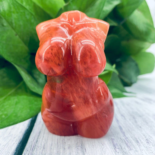 1pc 3“ Red Melting Stone Plumpy Goddess,Crystal Carving,Home Decoration,Crystal Collection,Crystal Healing