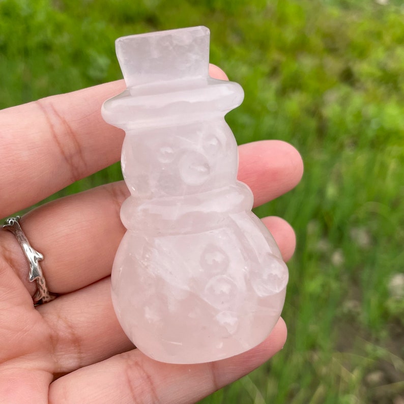 Mix Crystal Snowman,Hand Carved,Home Decoration,Crystal Collection,Christmas gifts,Reiki healing,crystal gifts