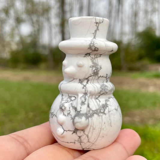 Mix Crystal Snowman,Hand Carved,Home Decoration,Crystal Collection,Christmas gifts,Reiki healing,crystal gifts