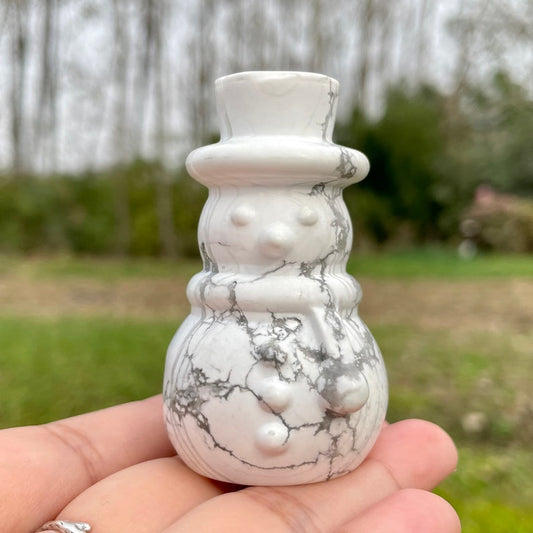 Mix Crystal Snowman,Hand Carved,Home Decoration,Crystal Collection,Christmas gifts,Reiki healing,crystal gifts