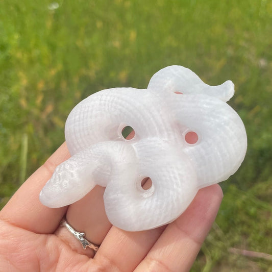 Natural Selenite Snake,Hand Carved,Crystal Collection,Crystal Gift,crystal Healing