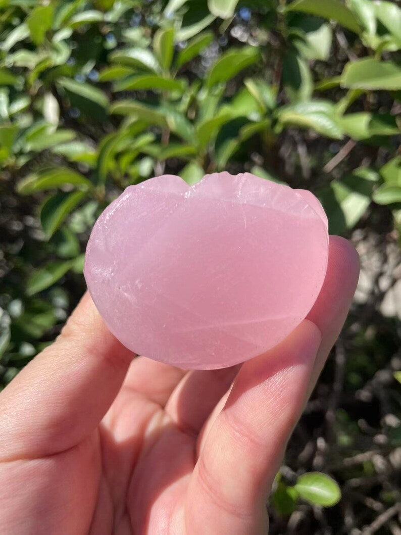 Hand Carved Rose Quartz Buddha Carving|Healing Crystal Energy Stone|Crystal Baby Buddha Sculpture