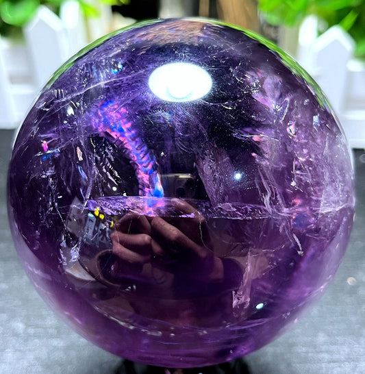 Natural Large Clear Amethyst Ball/Crystal sphere/Amethyst Sphere/Amethyst Purple Quartz/Special Gift