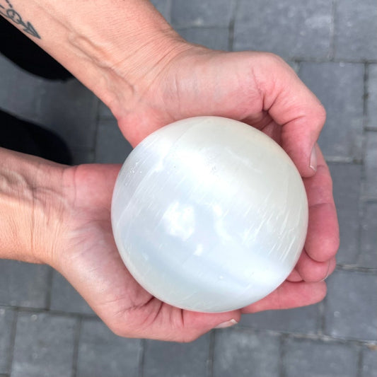 Large Selenite Sphere