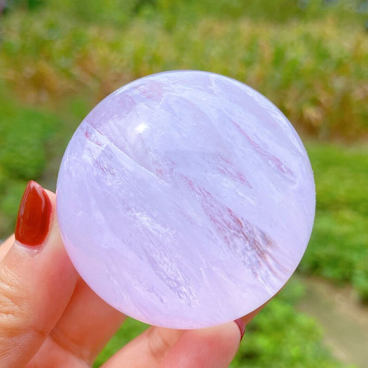 1PC 50mm+ Pink Smelting Ball,Crystal Quartz Sphere,Home Decoration,Crystal Heal,Divination Ball