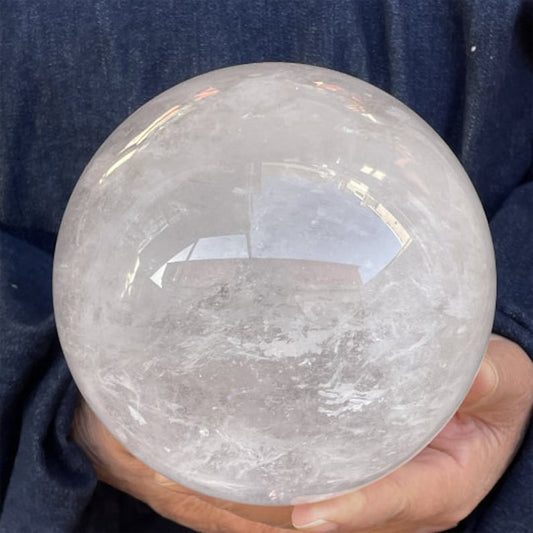 Natural Clear Crystal Sphere Ball Divination Sphere Healing