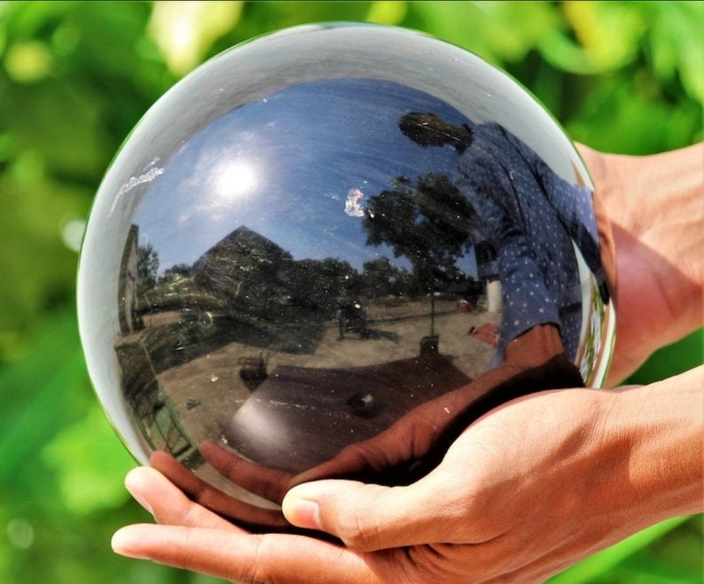 Customized Black Obsidian Sphere Large Crystal Ball Chakra Healing Stone Crystal Décor Protection Stone Aura Metaphysical Decoration Ball