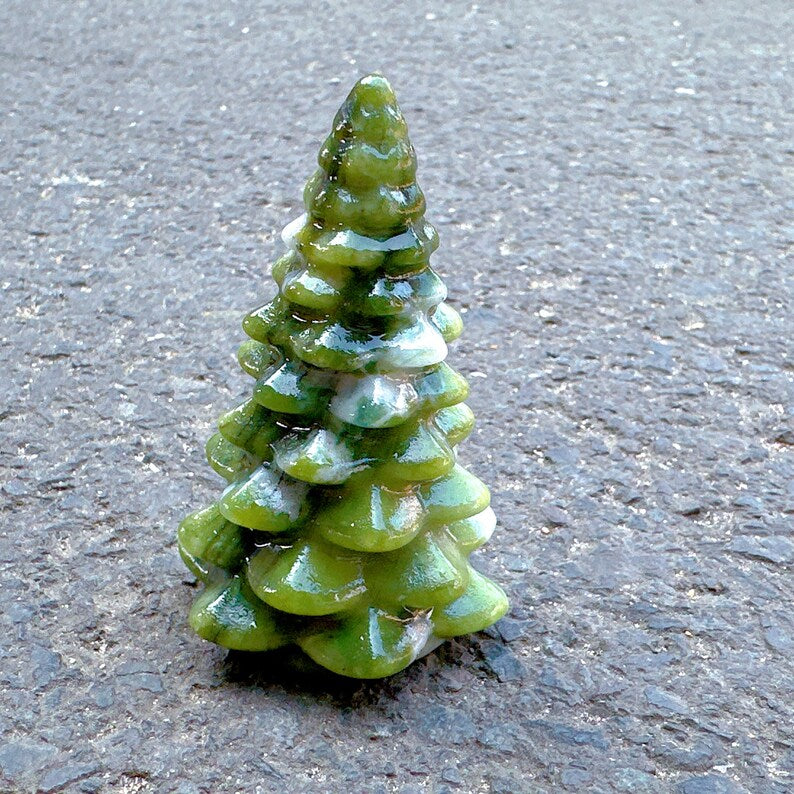 2.7“ Crystal Christmas Tree,Hsiuyen Jade Pine TreesHome Decoration,Christmas Gifts