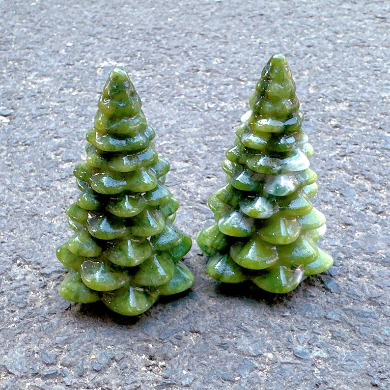 2.7“ Crystal Christmas Tree,Hsiuyen Jade Pine TreesHome Decoration,Christmas Gifts